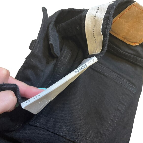 Jeanerica NWT Black EW004 High Waisted Straight Leg Eiffel Jean - Picture 6 of 8